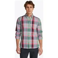 Tommy Hilfiger Langarmhemd LINEN BLEND MADRAS CHECK