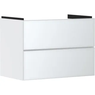 hansgrohe Xevolos E Waschtischunterschrank 54178320 780x555x475mm, 2 Schubladen, mattweiß, weiß metallic