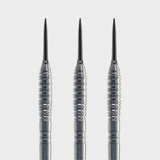 Steel Dart Barrel Tropfen Grip2 V2 - Silber / 21g