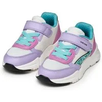 Geox J LOFTUS GIRL Sneaker Slipper mit praktischem Klettverschluss, Größenschablone zum Download