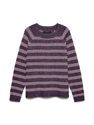 VERO MODA - VMDOFFY LS O-NECK BLOUSE GA NOOS Sweet Grape - Gr. - L