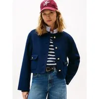 Tommy Hilfiger Kurzjacke DF WOOL BLEND REG LADY JACKET mit Wolle