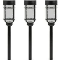 Luxform Gartenleuchte Luxform Solar Catala, LED fest integriert, Warmweiß, LED-Gartenpfostenleuchte, aus Kunststoff und Glas, IP44