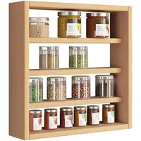 VCM Hängeschrank Holz Wandregal Gewürzregal Regal Küche Esaldi S (1-St) VCM Küchenregal Esaldi 40x40x10 cm Holzwerkstoff
