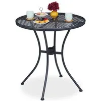 relaxdays Gartentisch mit Schirmloch