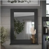 Vicco Badspiegel Vilda, Grau, 50 x 40 cm (1-St)
