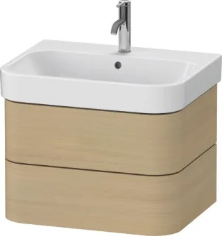 Duravit Happy D.2 Plus Waschtischunterbau wandhängend Mediterrane Eiche Matt 625x490x415 mm - HP4386 HP4386071710000