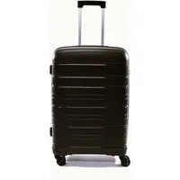 Zimmert Leather Trolley SCROLL-LIGHT bruchsicheres Polypropylen, 4 Rollen, 4 Rollen S 55 M 66 L 75 cm, 4 Rollen, Grau, Rot, Lila Blau, Schwarz