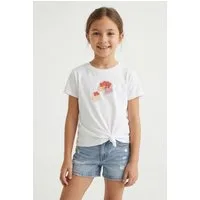 Abercrombie Kids T-Shirt AFG CAKE SIDE KNOT TEE mit Knoten-Detail und Print