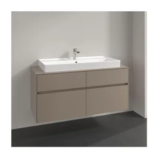 Villeroy und Boch Collaro Waschtischunterschrank C09200VM 140x54,8x50cm, Waschtisch mittig, taupe
