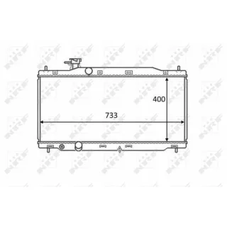 NRF Motork?hler gel?tet Honda CR-V RE 2,0 58458
