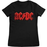 AC/DC T-Shirt Distressed Logo Girly Tee