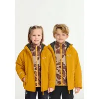 Jack Wolfskin 3-in-1-Funktionsjacke ICELAND 3IN1 PRINT JKT K mit Entendaune und Federn, aus Polyester, 3-in-1-Funktionsjacke