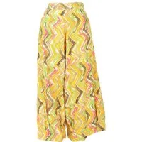 Guru-Shop Relaxhose Knöchellange Palazzohose, weite Boho.. alternative Bekleidung