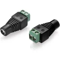 adaptare adaptare 93522 Niedervolt Adapter (Terminalblock 2-polig auf DC-Hohlbu Stromkabel