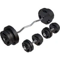 GORILLA SPORTS Hantel-Set SZ-Curlset Kunststoff Gripper 70 kg