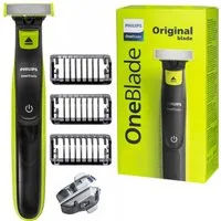 Philips Elektrorasierer OneBlade QP2724/10, Aufsätze: 3, Rasierer für Bart, Nass- und Trockenrasur