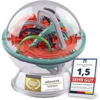 Goods+Gadgets 3D-Puzzle 3D Labyrinth Kugel Geschicklichkeitsspiel – Konzentration & Motorik, Puzzleteile, Magic Maze Kugelspiel