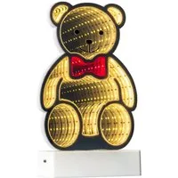 OTTO home LED Dekolicht Evvina - Teddybär, LED fest integriert, Warmweiß, Infinity Effekt, Deko für Innen, beidseitig beleuchtet, Nachtlicht