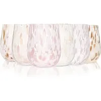 SÄNGER Gläser-Set Curacao, 6-tlg., Glas, 6x Trinkgläser Curacao mit Punkten, Füllmenge 320ml, mehrfarbig