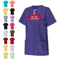 Clinotest Funktionsbluse Kasack Damen & Herren - 95 Grad waschbare, kochfest ohne einzulaufen (1-tlg) Schlupfkasack aus Baumwolle & Polyester - Berufsbekleidung für Pflege