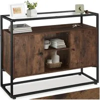 tectake Sideboard Kommode Oldham 100x38x80,5cm, Industrial Style
