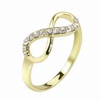 Taffstyle Fingerring Damen Ring Infinity Verlobungsring Damenring (Eleganter Infinity Ring aus Edelstahl perfekt als romantische Geschenkidee)