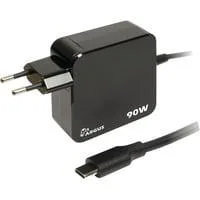 Ladegerät Argus PD-2090, USB-C Charger schwarz, 1,40m Kabel, PD 3.0, 90 Watt, inkl. 4 Adapter