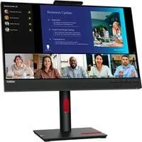 ThinkVision T24v-30, LED-Monitor 60.5 cm (23.8 Zoll), schwarz, Full HD, IPS, HDMI, DisplayPort, VGA, Pivot, Webcam