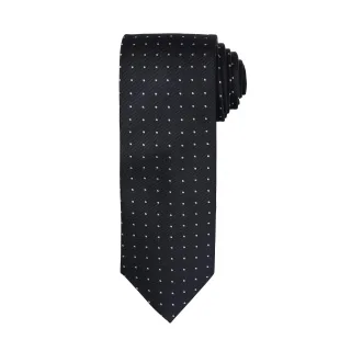Premier Mens Micro Dot Pattern Formal Work Krawatte (Schwarz/Dunkelgrau)