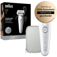 Braun Epilierer 9-000, Langanhaltend glatte Haut, Wet & Dry, 40 MicroGrip-Pinzetten