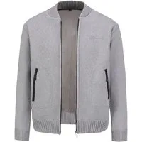 Allthemen Strickjacke Herren Strickjacke mit Stehkragen Cardigan Männer Pulli für Winter