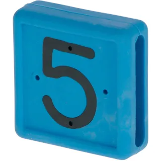 Kerbl Fußbandnummer, 1-stellig 10er Pack blau - 208425