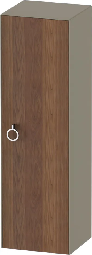 Duravit White Tulip Halbhochschrank Amerikanischer Nussbaum & Stein Grau Hochglanz & Matt 400x360x13 WT1333R77H2