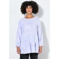 Angel of Style Longbluse Hemdbluse Musselin Batikmuster Langarm