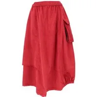 Guru-Shop Minirock Maxirock, Cordrock, Ballonrock mit Tasche -..