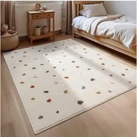 HANSE Home Kinderteppich Funny Dots, rechteckig, Höhe: 8 mm, Spielteppich, Kinderzimmer, Kurzflor, Spielunterlage, auch in rund