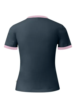 qs - T-Shirt blau|pink - Gr. - L