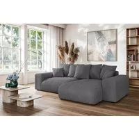 Home affaire Ecksofa LAKESIDE mit Bettfunktion und Bettkasten, B/T/H 257/166/84 cm, L-Form, Recamiere beidseitig montierbar, mit Wellenunterfederung