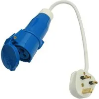 HABA B.V. Adapterkabel Großbritannien CEE Kupplung Adaper 230V CEE-Adapterkabel
