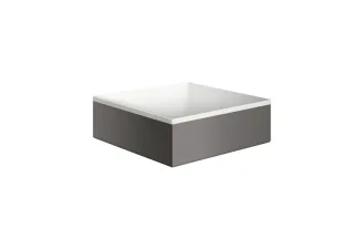 Hansgrohe Aufsatzwaschtisch AXOR Suite Basins&Bathtubs 285x285mm o.Hl.Ül weiss/brushed black chrome, 42002340