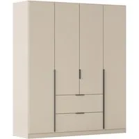 OTTO home Drehtürenschrank Kleiderschrank Schrank Garderobe AGORDO mit Dekor- oder Hochglanzfront (in zwei Griff-Farben, Breite 181 cm) mit Außenschubkästen, Serie in 7 Breiten und 2 Höhen MADE IN GERMANY