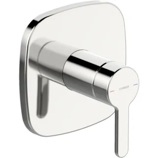 Hansa Hansadesigno Fertigmontageset 81109593 Duscharmatur, mit Funktionseinheit, chrom