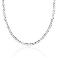 JEWLIX Königskette aus Sterlingsilber in 3,2 mm Stärke, vierkant Design KK0032-F