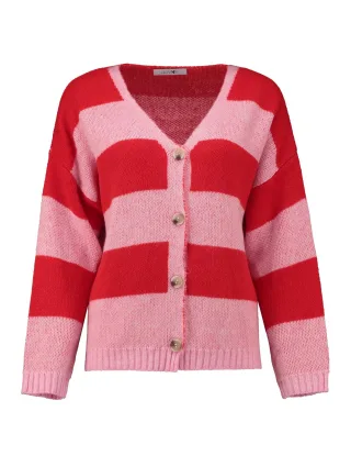HaILYS - LS A CD Sa44nna pink/red stripe - Gr. - S