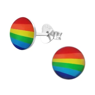 Regenbogen Ohrringe aus 925 Silber