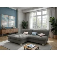 DOMO collection Ecksofa 100031 234x157 cm, kompakt, komfortabel & bequem, L-Form, whlw. mit Bettfunktion und Armteilverstellung