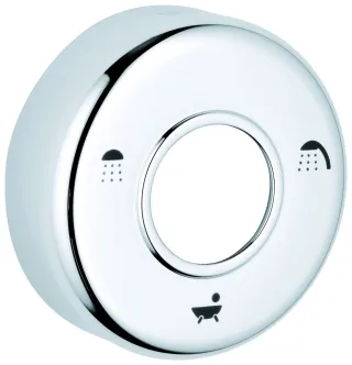 Grohe Rosette 45435 für Chiara/Sentosa 5-Wegeumstellung 100mm chrom, 45435000 45435000