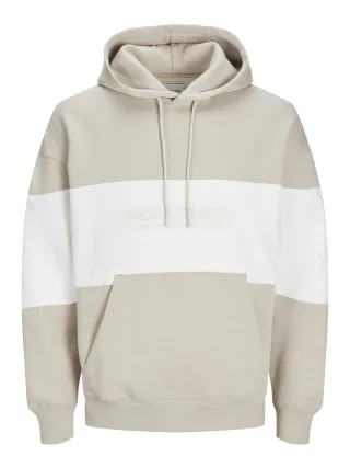 JACK&JONES - JJELEGACY BLOCKING SWEAT HOOD NOOS PLS moonbeam