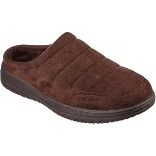 Skechers Relaxed Fit: Murette - Garvanza Mikrofaser Herren Schokolade Pantoletten